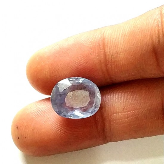 Blue Sapphire (Neelam) 7.38 Ct Certified 