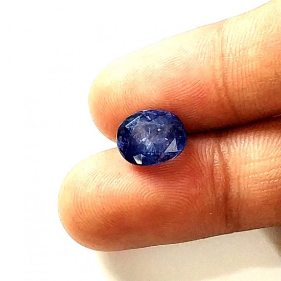 Blue Sapphire (Neelam) 4.17 Ct Gem quality