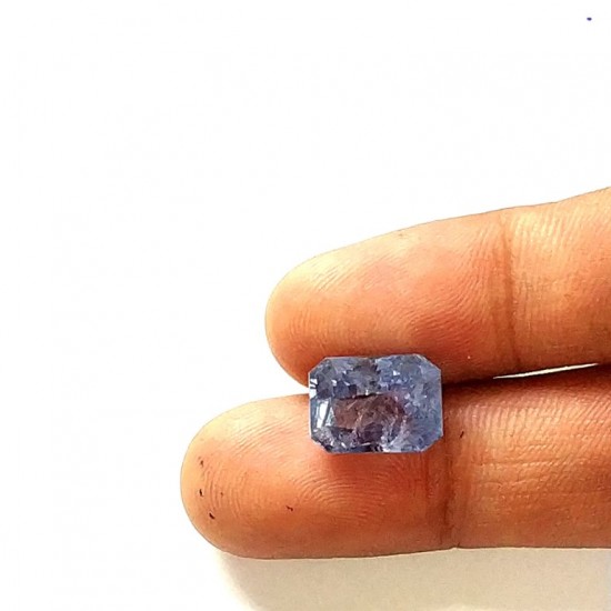 Blue Sapphire (Neelam) 6.93 Ct Certified 