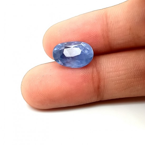 Blue Sapphire (Neelam) 6.81 Ct Certified Blue Sapphire (Neelam) 6.81 Ct Certified
