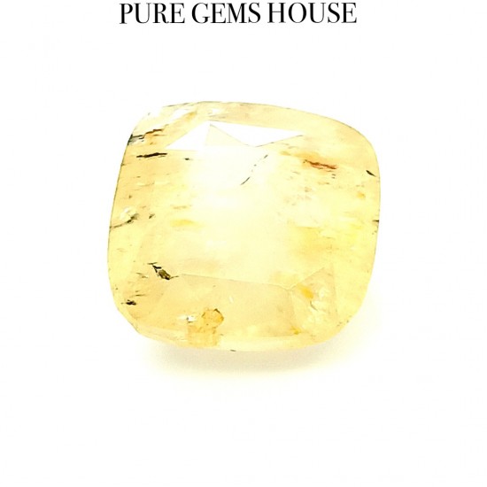 Yellow Sapphire (Pukhraj) 7.61 Ct Certified Yellow Sapphire (Pukhraj) 7.61 Ct Certified