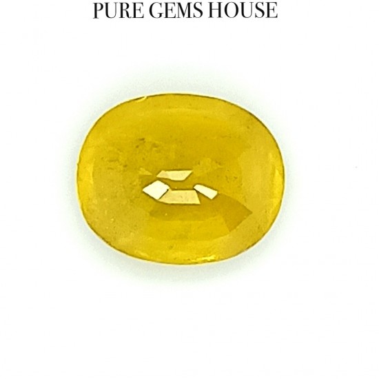 Yellow Sapphire (Pukhraj) 5.52 Ct Lab Certified