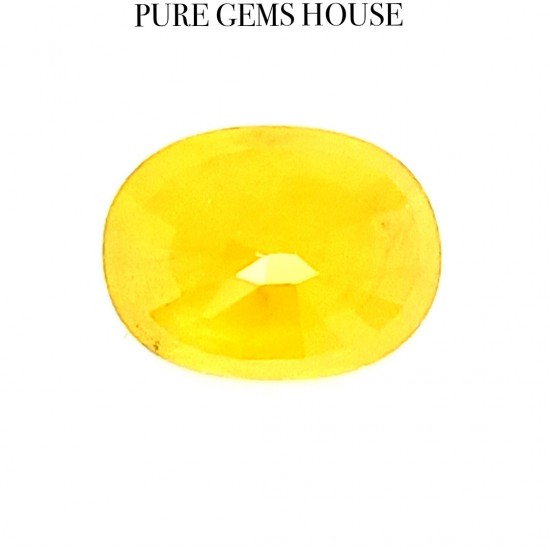 Yellow Sapphire (Pukhraj) 5.92 Ct Good quality Yellow Sapphire (Pukhraj) 5.92 Ct Good quality