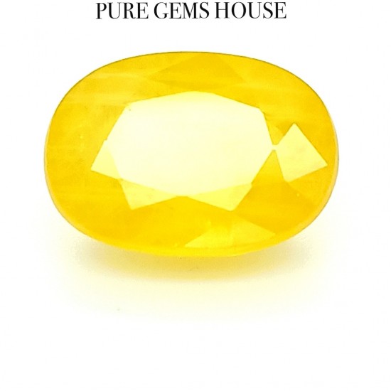 Yellow Sapphire (Pukhraj) 5.86 Ct Natural