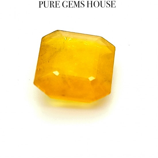 Yellow Sapphire (Pukhraj) 6.25 Ct Certified Yellow Sapphire (Pukhraj) 6.25 Ct Certified