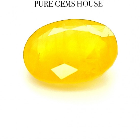Yellow Sapphire (Pukhraj) 7.74 Ct Lab Tested Yellow Sapphire (Pukhraj) 7.74 Ct Lab Tested