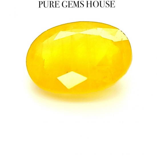 Yellow Sapphire (Pukhraj) 7.74 Ct Lab Tested