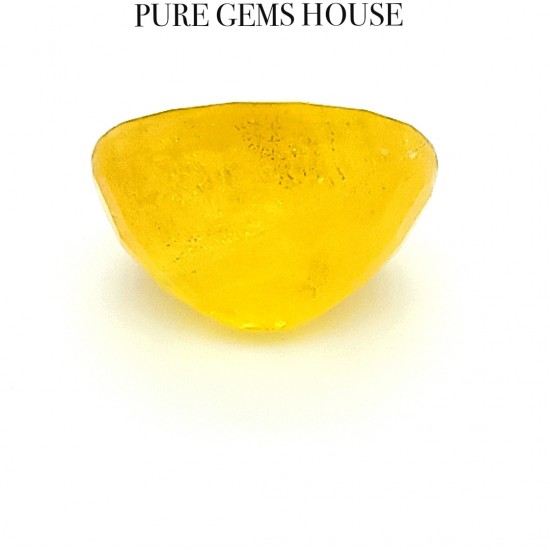 Yellow Sapphire (Pukhraj) 5.62 Ct Lab Certified Yellow Sapphire (Pukhraj) 5.62 Ct Lab Certified