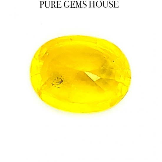 Yellow Sapphire (Pukhraj) 7.52 Ct Lab Tested Yellow Sapphire (Pukhraj) 7.52 Ct Lab Tested