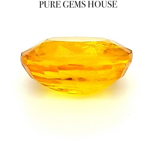 Yellow Sapphire (Pukhraj) 7.98 Ct Lab Certified Yellow Sapphire (Pukhraj) 7.98 Ct Lab Certified