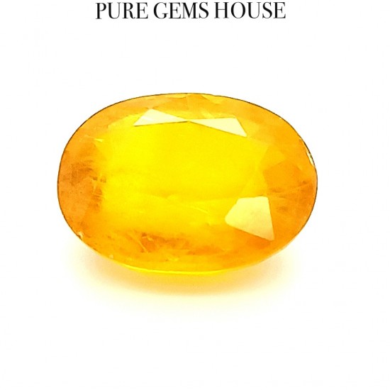 Yellow Sapphire (Pukhraj) 7.82 Ct Certified Yellow Sapphire (Pukhraj) 7.82 Ct Certified