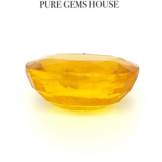Yellow Sapphire (Pukhraj) 6.37 Ct Lab Tested Yellow Sapphire (Pukhraj) 6.37 Ct Lab Tested