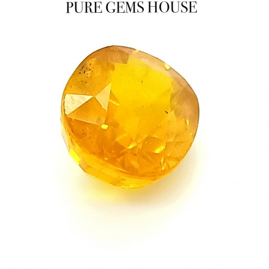 Yellow Sapphire (Pukhraj) 6.37 Ct Lab Tested Yellow Sapphire (Pukhraj) 6.37 Ct Lab Tested