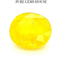 Yellow Sapphire (Pukhraj) 6.72 Ct Certified