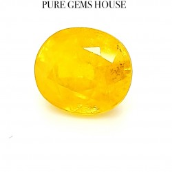 Yellow Sapphire (Pukhraj) 6.77 Ct Lab Certified