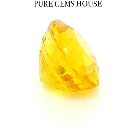 Yellow Sapphire (Pukhraj) 6.77 Ct Lab Certified Yellow Sapphire (Pukhraj) 6.77 Ct Lab Certified
