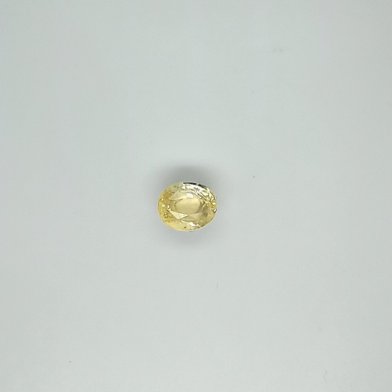 Yellow Sapphire (Pukhraj) 6.26 Ct Lab Tested