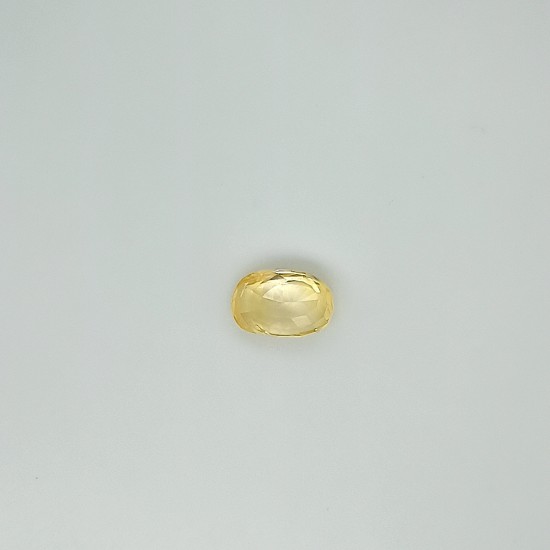 Yellow Sapphire (Pukhraj) 6.45 Ct Certified Yellow Sapphire (Pukhraj) 6.45 Ct Certified