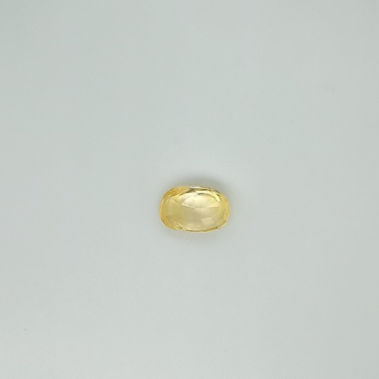 Yellow Sapphire (Pukhraj) 6.45 Ct Certified