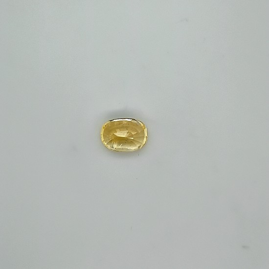 Yellow Sapphire (Pukhraj) 6.5 Ct Certified Yellow Sapphire (Pukhraj) 6.5 Ct Certified